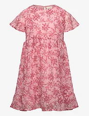 Creamie - Dress Flower Dobby - short-sleeved casual dresses - peachskin - 0