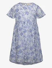 Creamie - Dress Flower Dobby - kortermede hverdagskjoler - xenon blue - 0