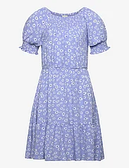 Creamie - Dress Flower - short-sleeved casual dresses - bel air blue - 0