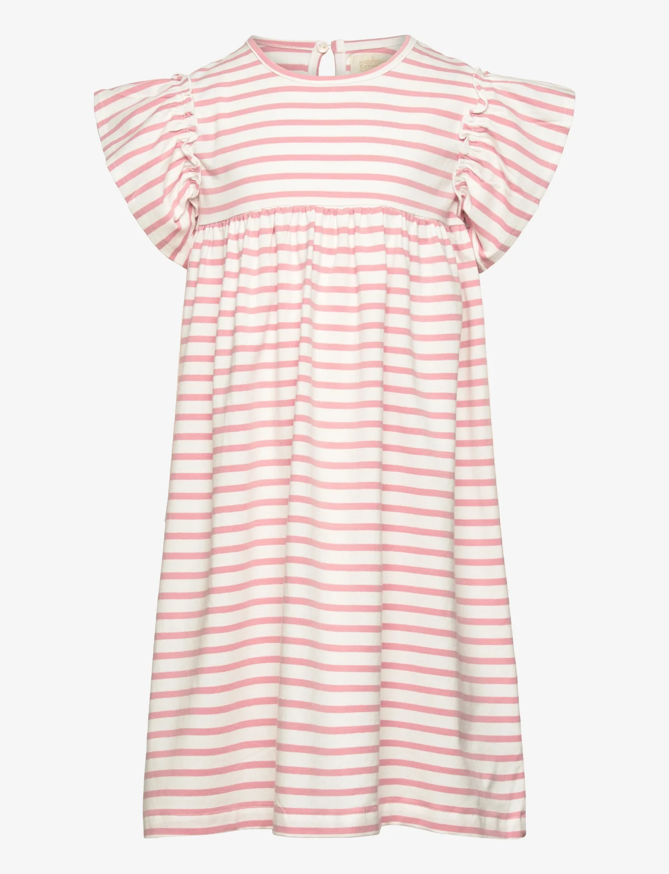 Creamie - Dress SS Stripe - kortärmade vardagsklänningar - bridal rose - 0