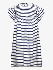 Creamie - Dress SS Stripe - kortærmede hverdagskjoler - colony blue - 0