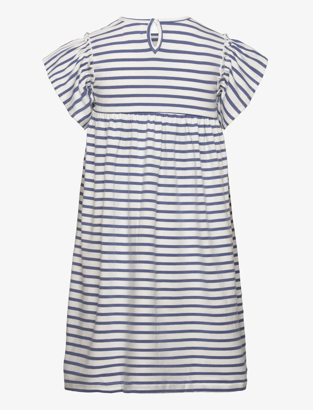 Creamie - Dress SS Stripe - kurzärmelige freizeitkleider - colony blue - 1