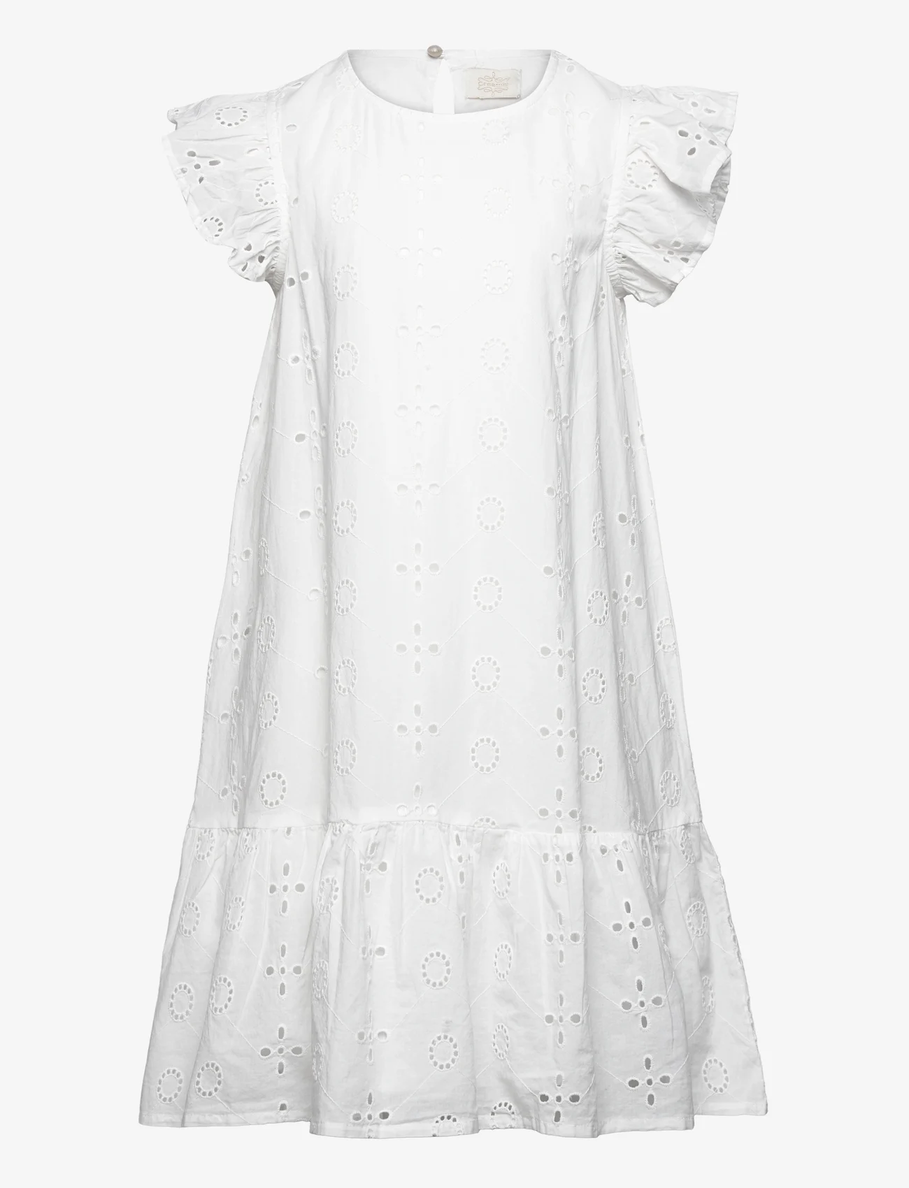 Creamie - Dress Embroidery Anglaise - armeløse hverdagskjoler - cloud - 0