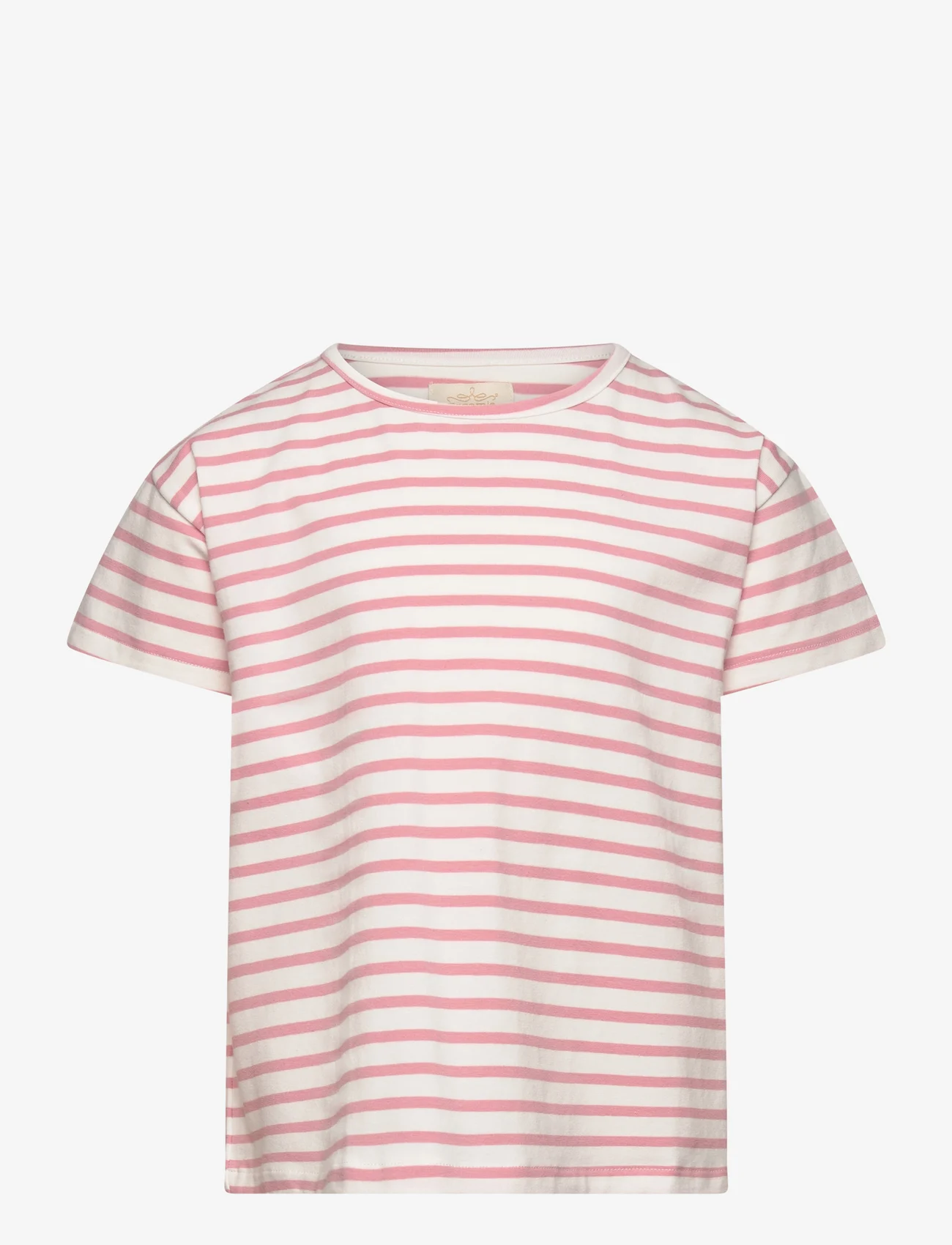 Creamie - T-shirt SS Stripe - lyhythihaiset - bridal rose - 0