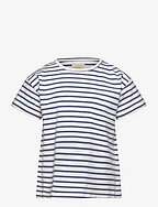 T-shirt SS Stripe - COLONY BLUE
