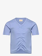T-shirt SS Rib - BEL AIR BLUE