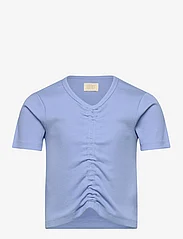 Creamie - T-shirt SS Rib - trumpomis rankovėmis - bel air blue - 0
