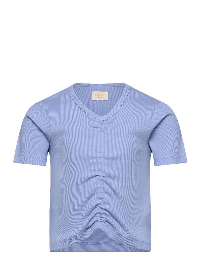 Creamie - T-shirt SS Rib - korte mouwen - bel air blue - 0