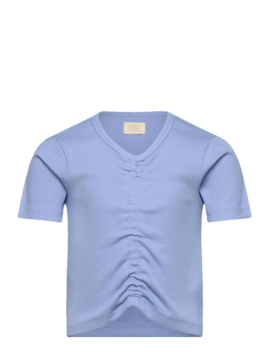 Creamie - T-shirt SS Rib - short-sleeved t-shirts - bel air blue - 0
