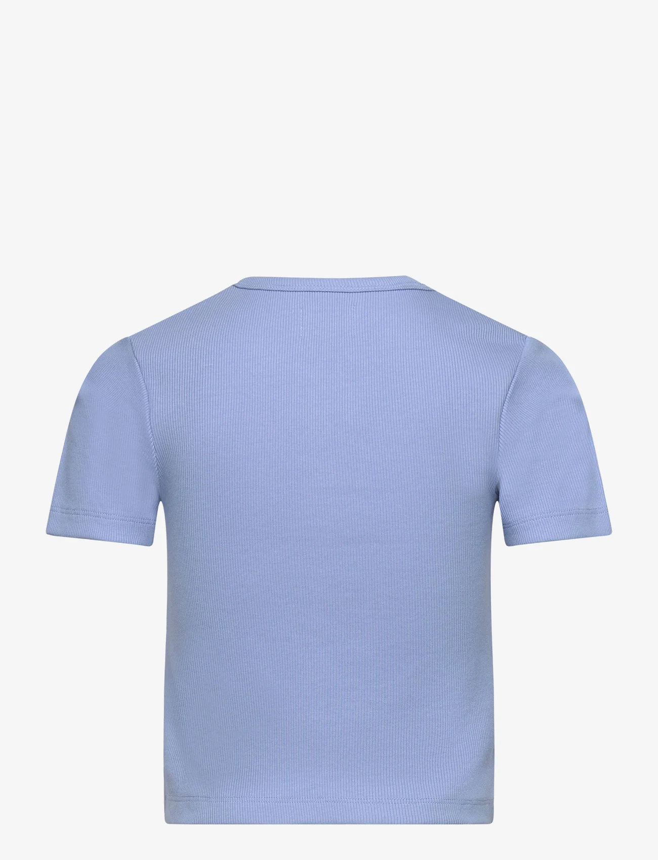 Creamie - T-shirt SS Rib - trumpomis rankovėmis - bel air blue - 1