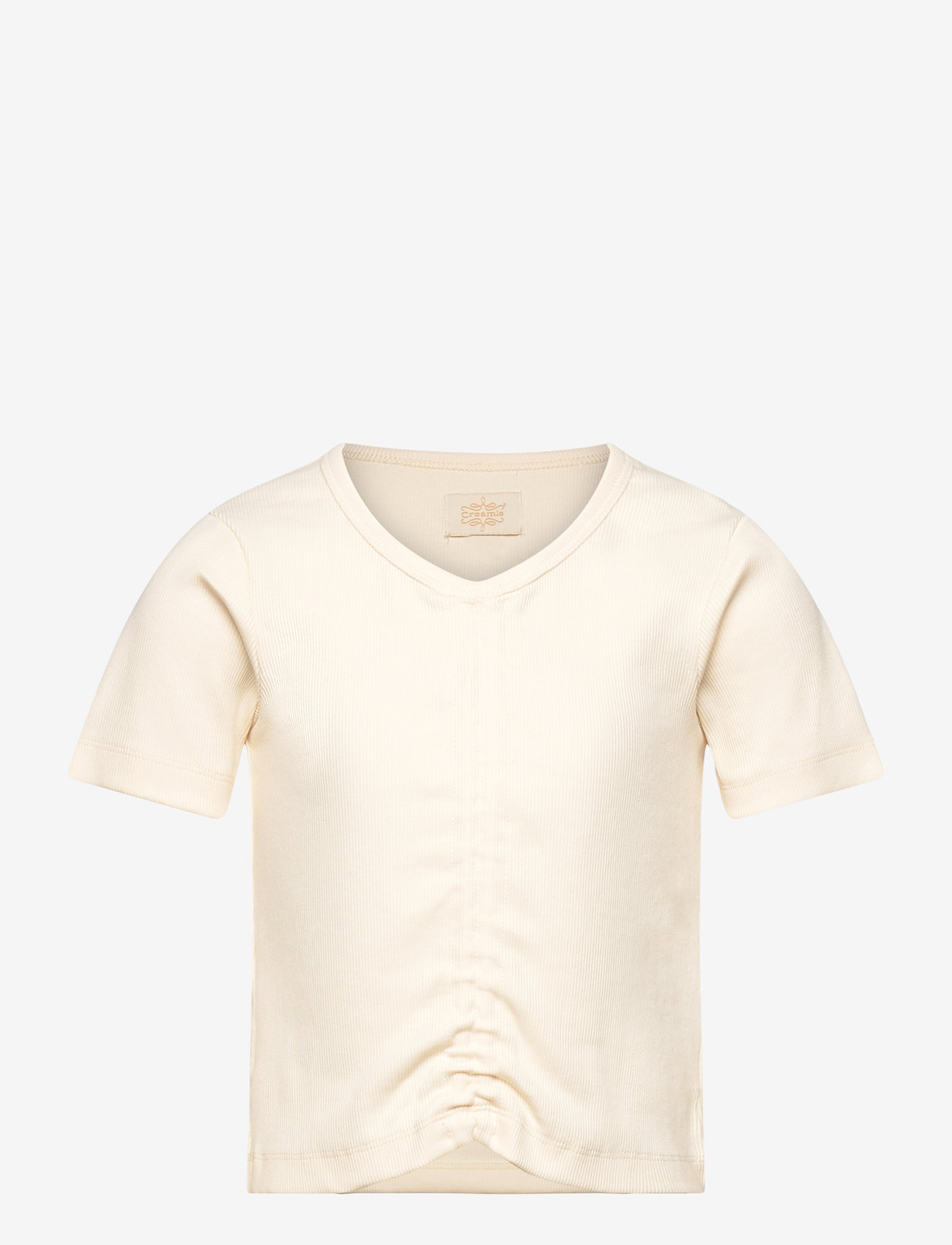 Creamie - T-shirt SS Rib - kortærmede - buttercream - 0