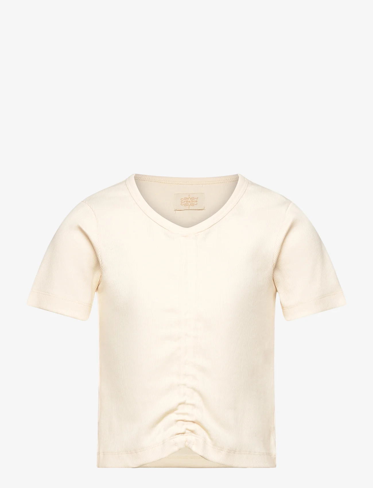 Creamie - T-shirt SS Rib - short-sleeved - buttercream - 0