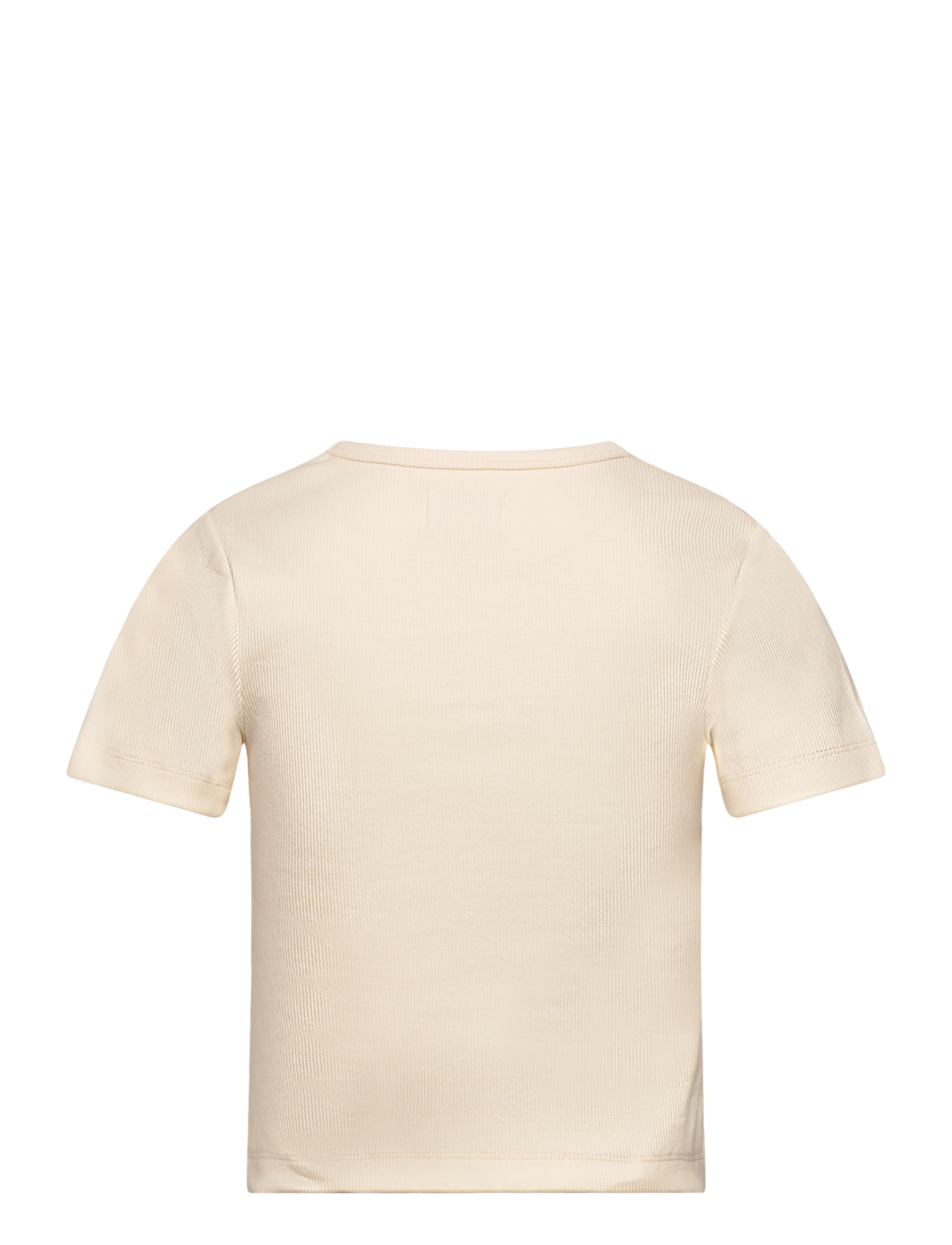 Creamie - T-shirt SS Rib - short-sleeved t-shirts - buttercream - 1