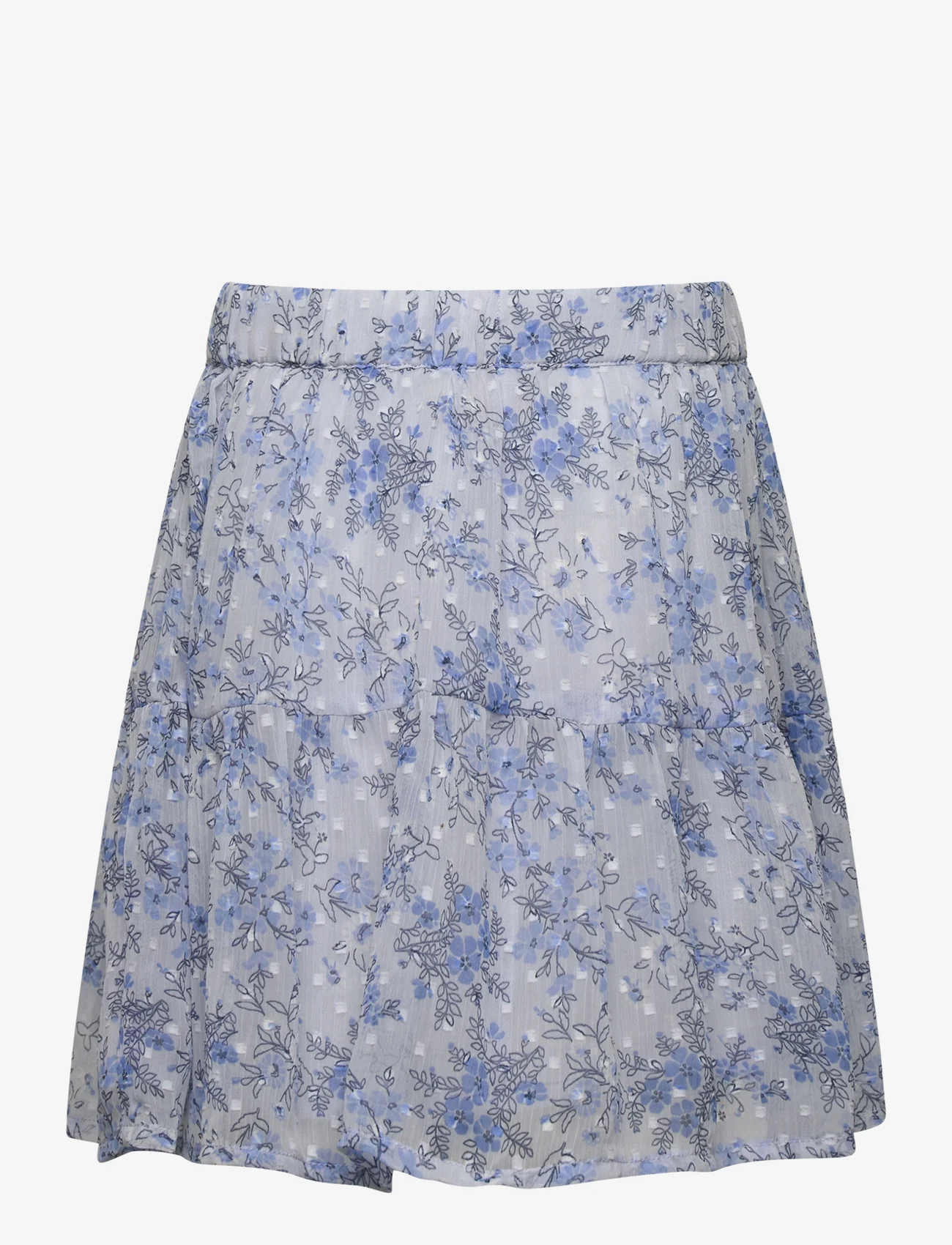 Creamie - Skirt Flower Dobby - midi-röcke - xenon blue - 1