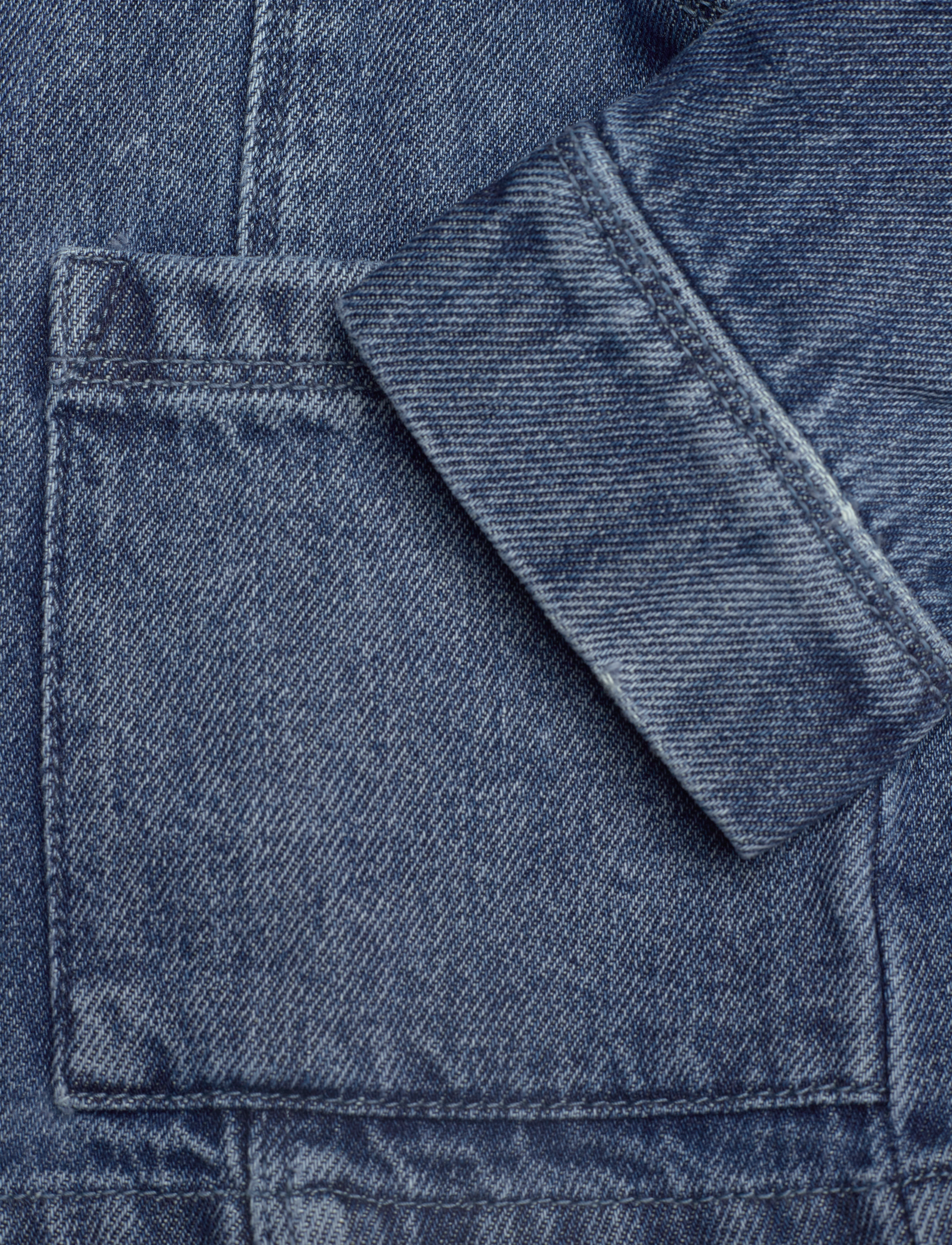 Creamie - Jacket Denim Cropped - blue denim - 3