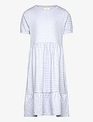Creamie - Dress SS Structure - laisvalaikio suknelės trumpomis rankovėmis - xenon blue - 0