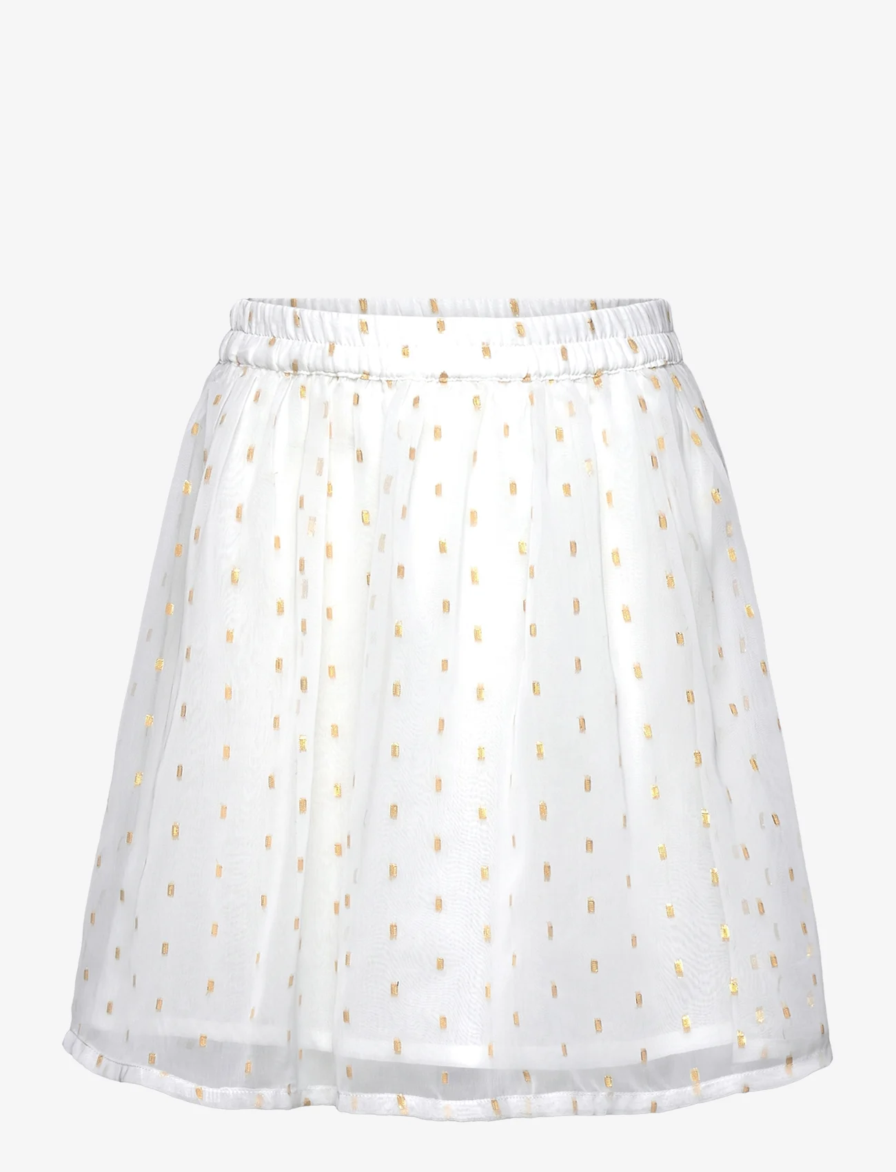 Creamie - Skirt Chiffon Lurex - korta kjolar - buttercream - 0