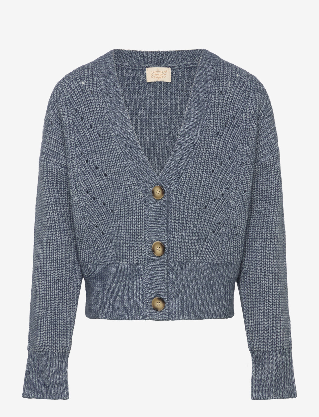 Creamie - Cardigan Knit - koftor - bering sea - 0