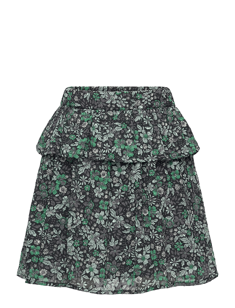 Creamie - Skirt Flower Dobby - kurze röcke - pine green - 0
