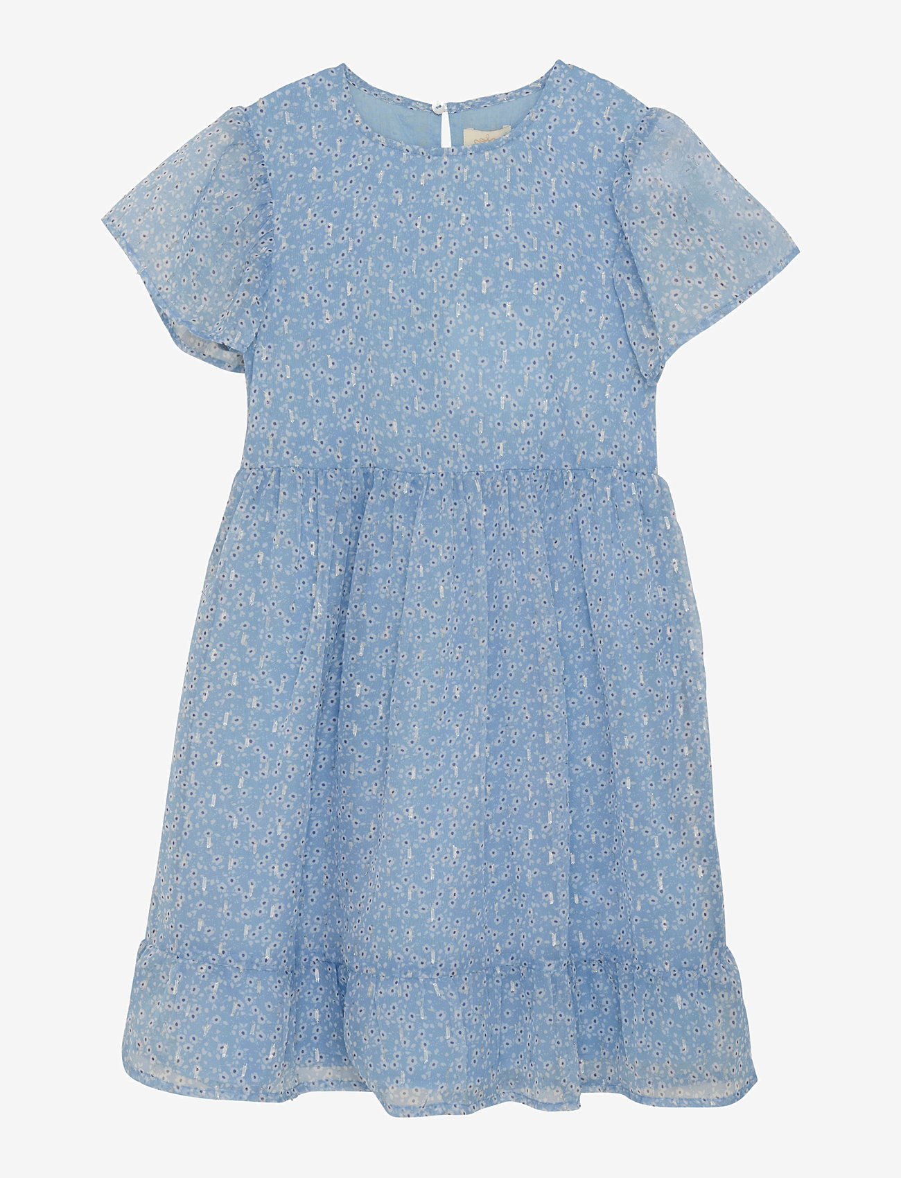 Creamie - Dress Flower Lurex - festklänningar - forever blue - 0