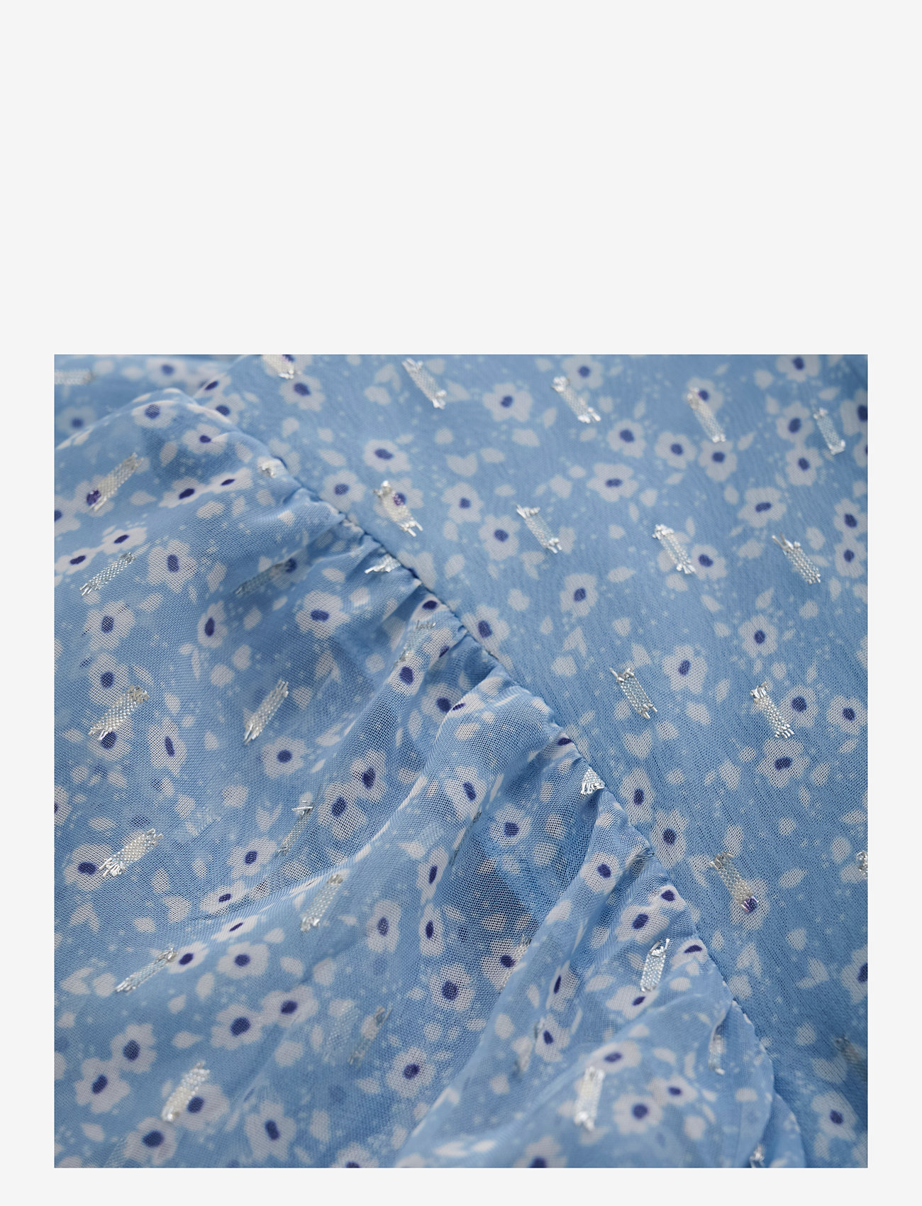 Creamie - Dress Flower Lurex - festklänningar - forever blue - 2