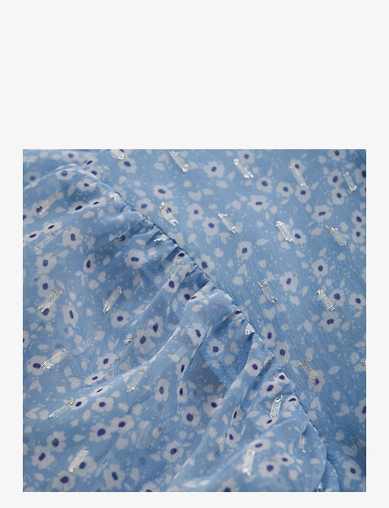 Creamie - Dress Flower Lurex - festklänningar - forever blue - 2