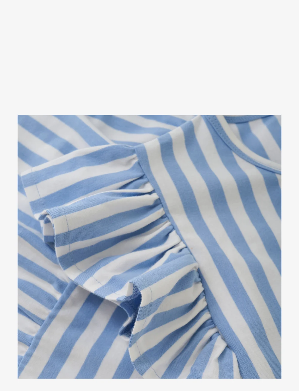 Creamie - Dress SS Stripe - varrukateta vabaaja kleidid - forever blue - 2