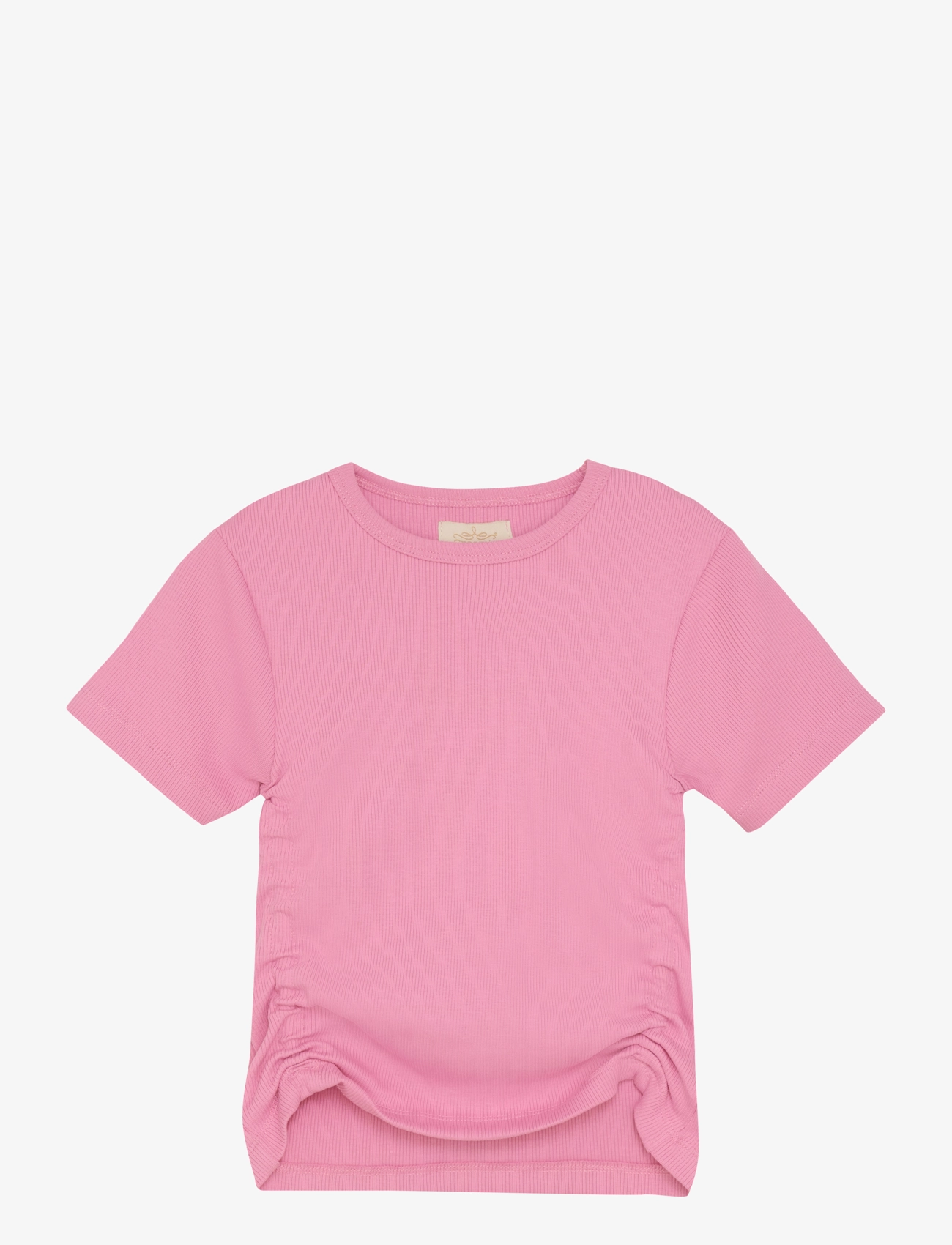 Creamie T-Shirt Ss Rib, 110, T-shirts, Rosa - Short-sleeved, Kinder