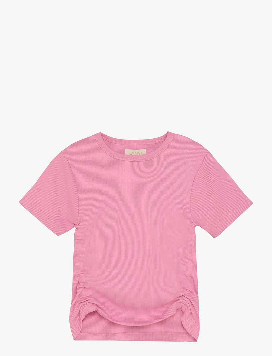 Creamie - T-shirt SS Rib - korte mouwen - rosebloom - 0