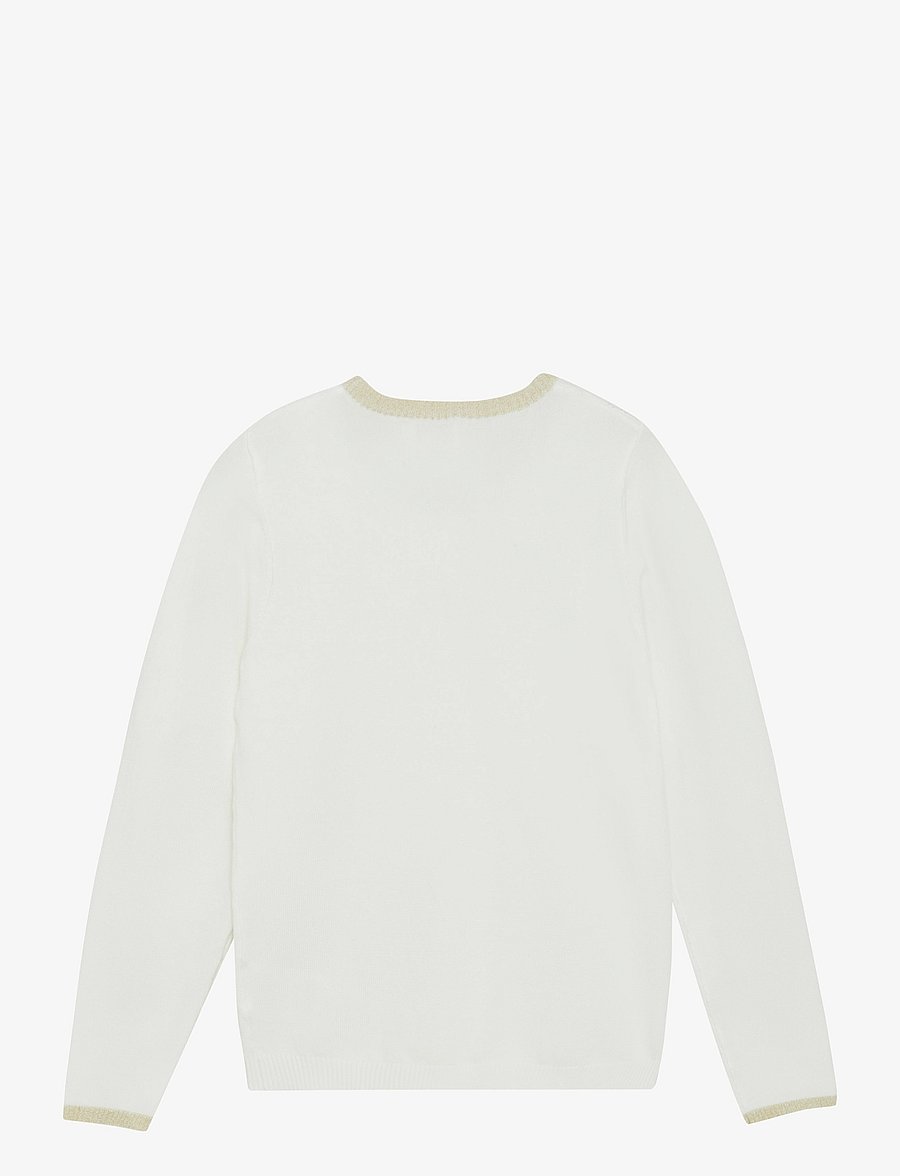 Creamie - Cardigan Pointelle - hnepptar peysur - cloud - 1