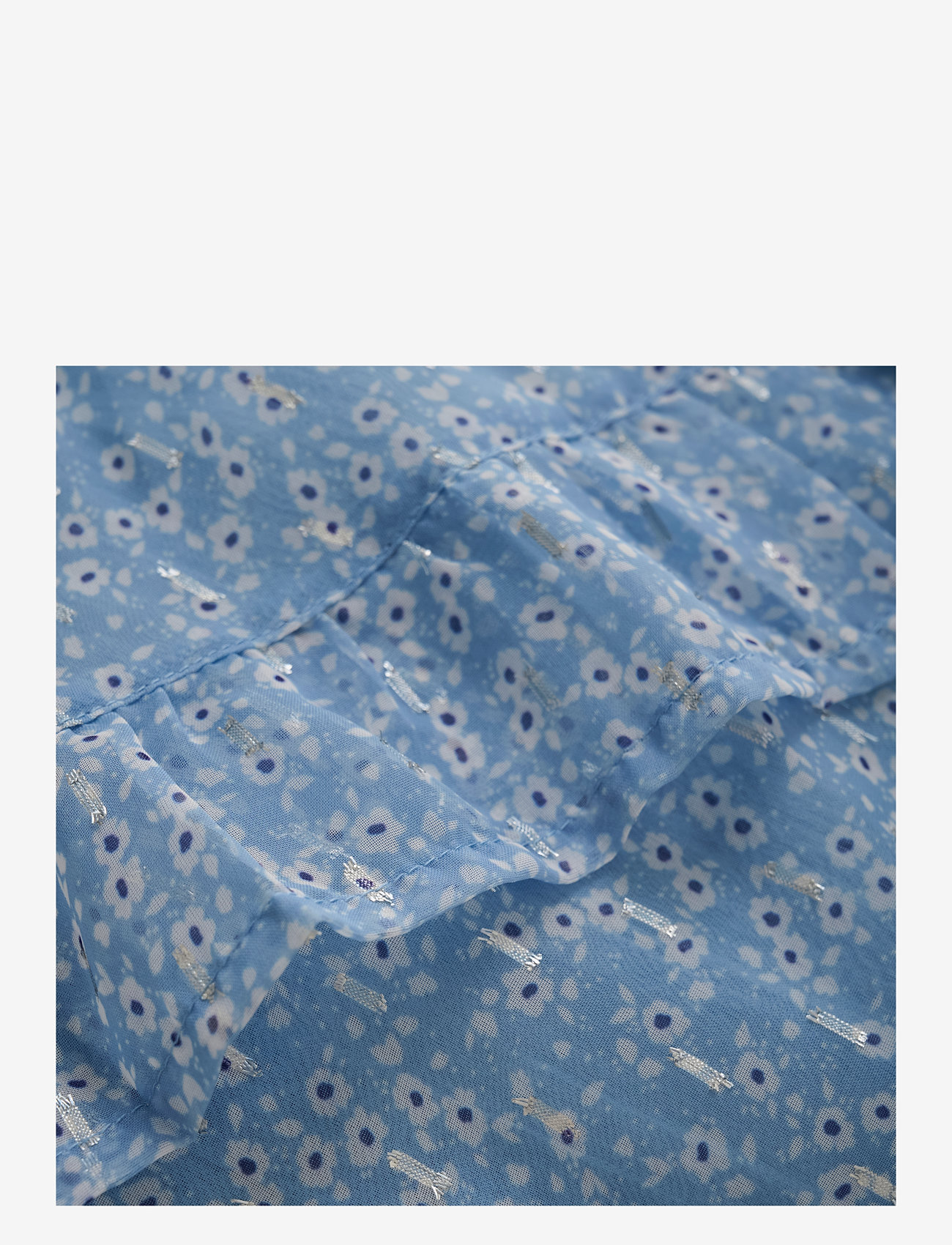 Creamie - Skirt Flower Lurex - short skirts - forever blue - 2