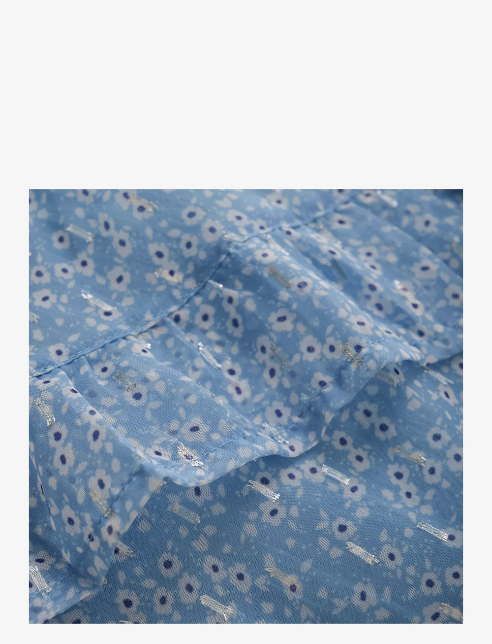 Creamie - Skirt Flower Lurex - short skirts - forever blue - 2