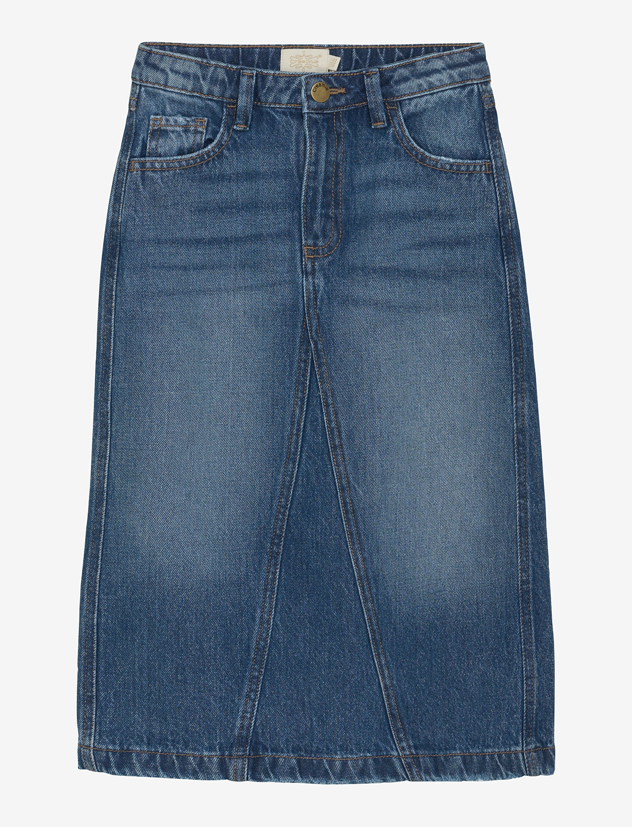 Creamie - Skirt Denim - denimnederdele - blue denim - 1