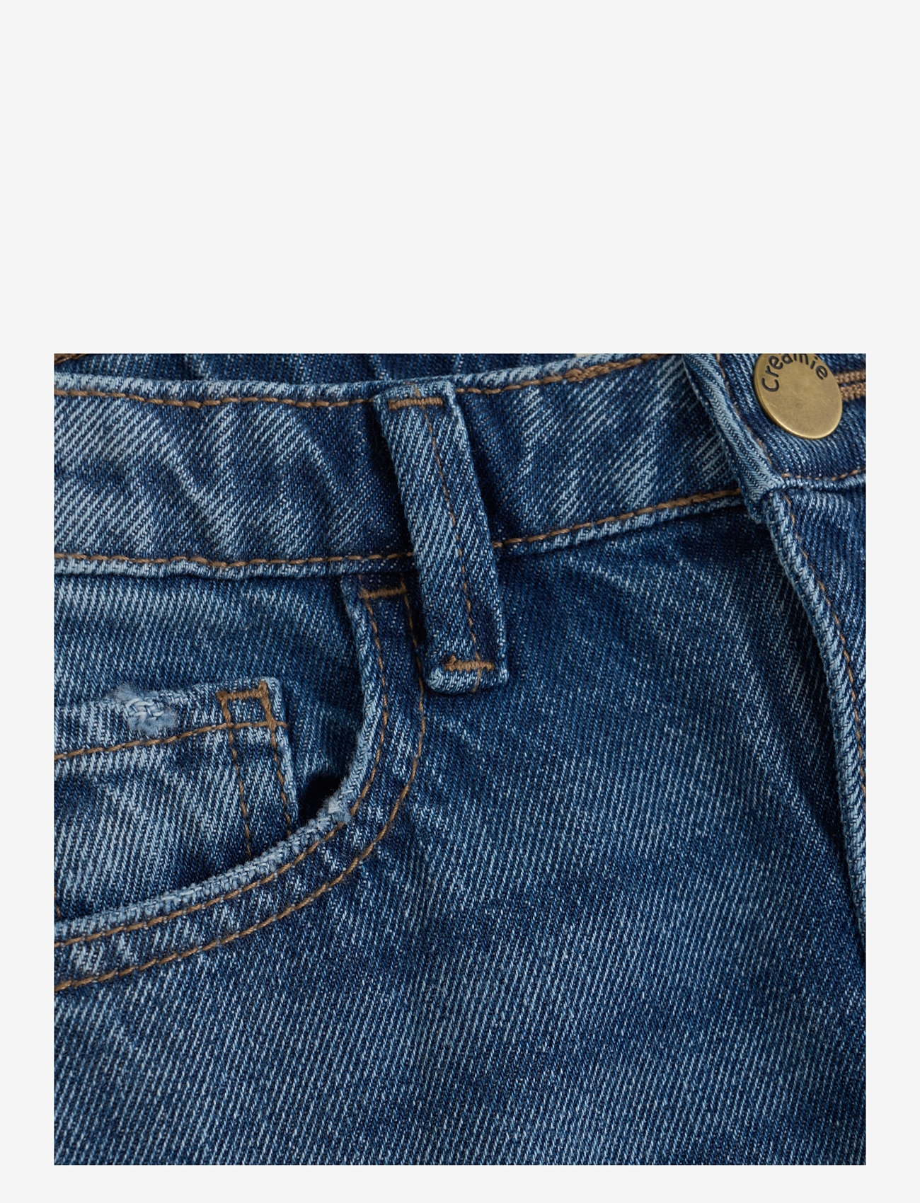 Creamie - Skirt Denim - denimnederdele - blue denim - 3