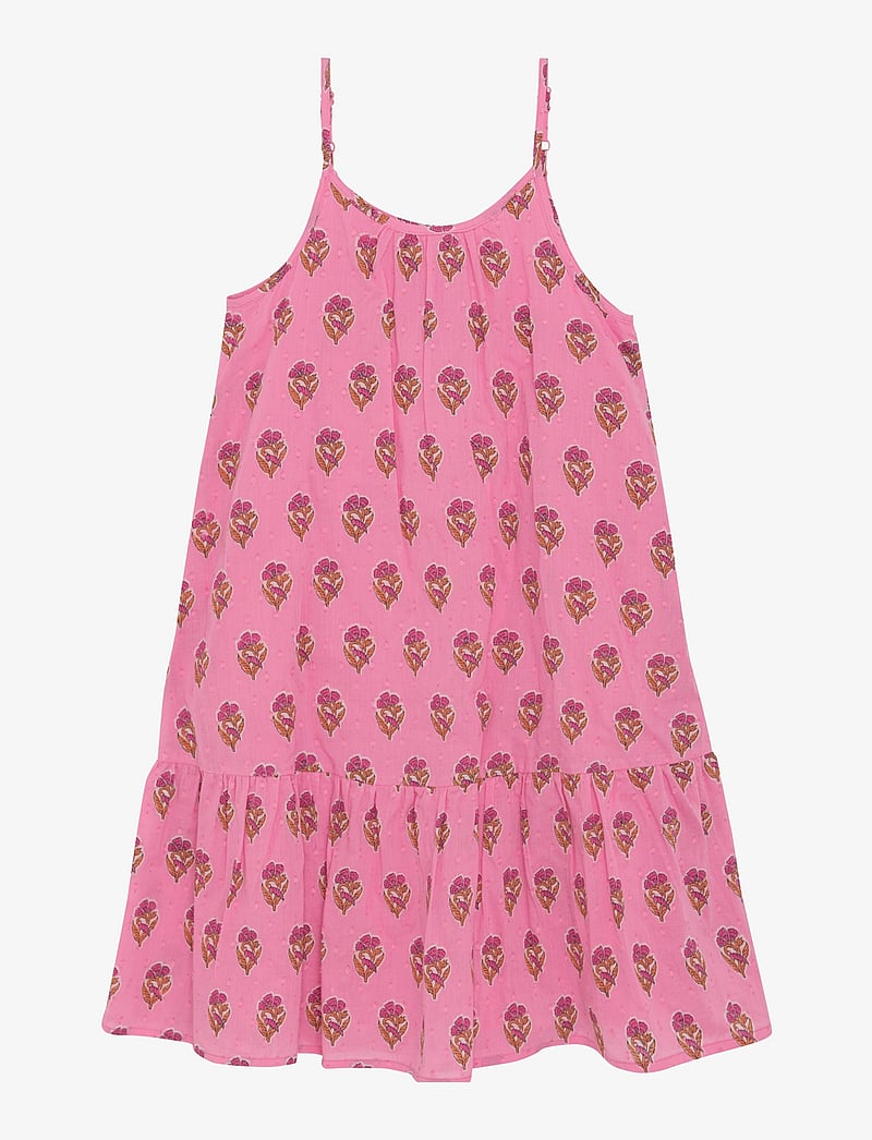 Creamie - Dress Cotton - ermalausir casual kjólar - rosebloom - 0