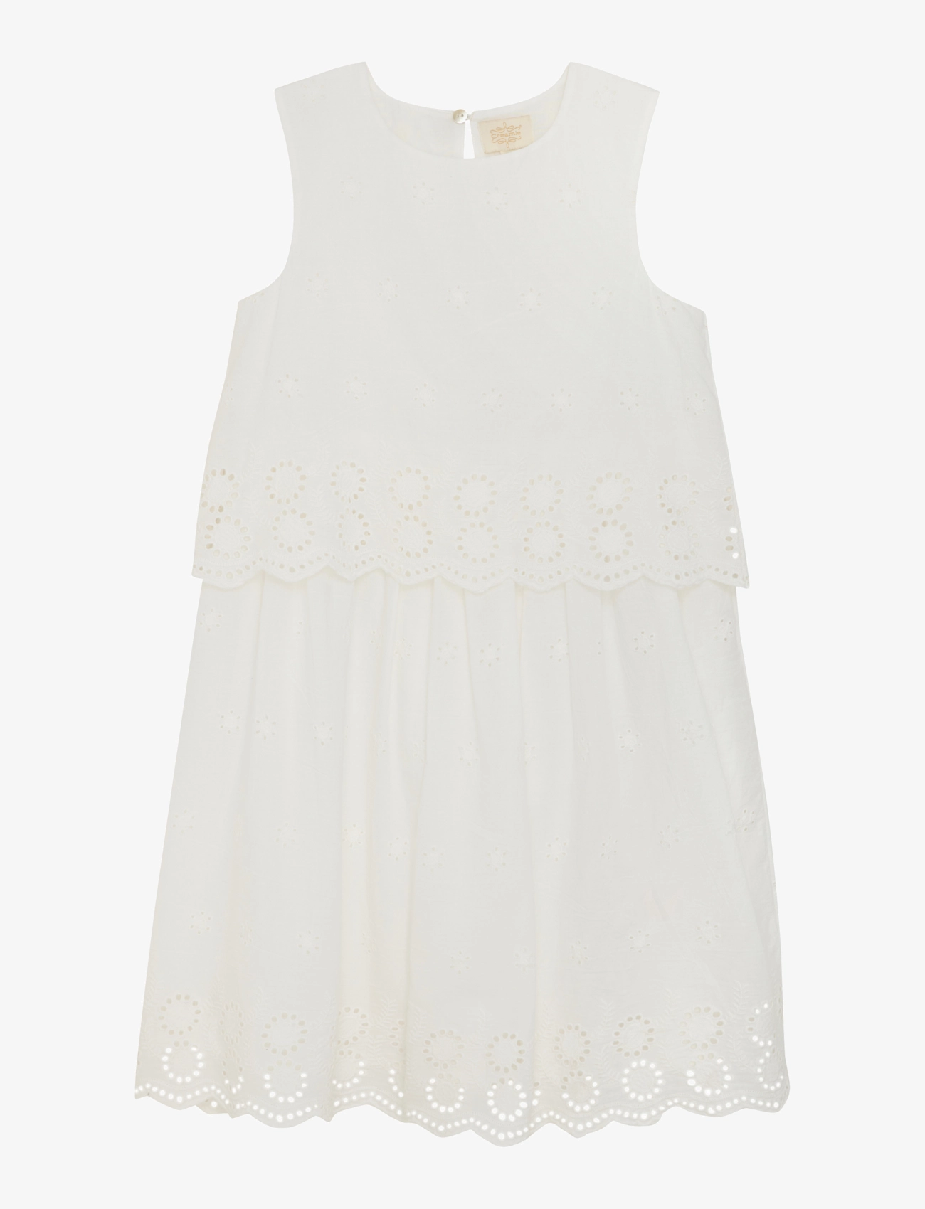 CREAMIE Kleid Embroidery Beige - 104 - Kinder