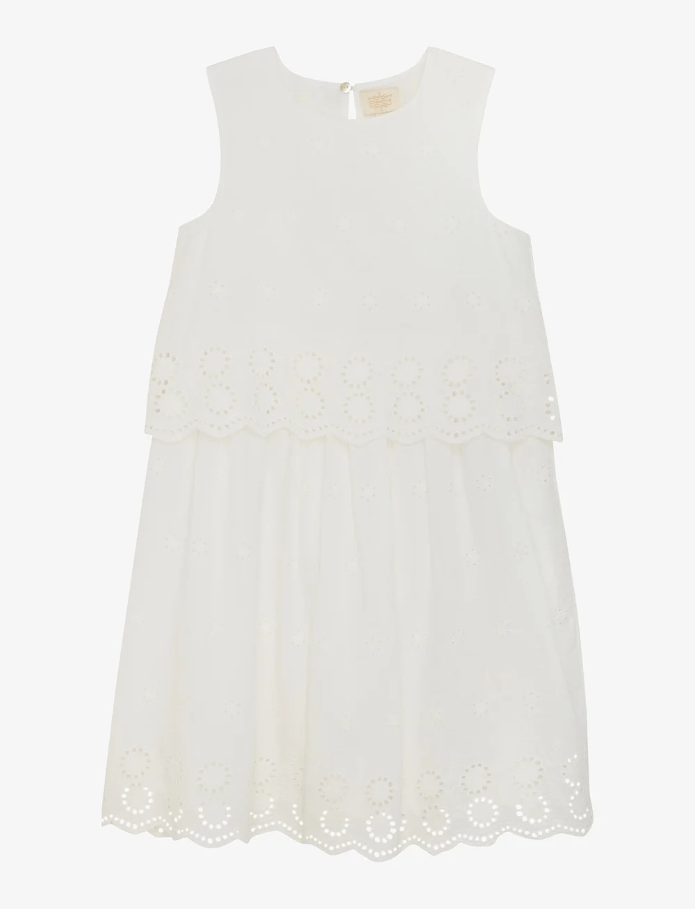 Creamie - Dress Embroidery - Ärmellose freizeitkleider - cloud - 1