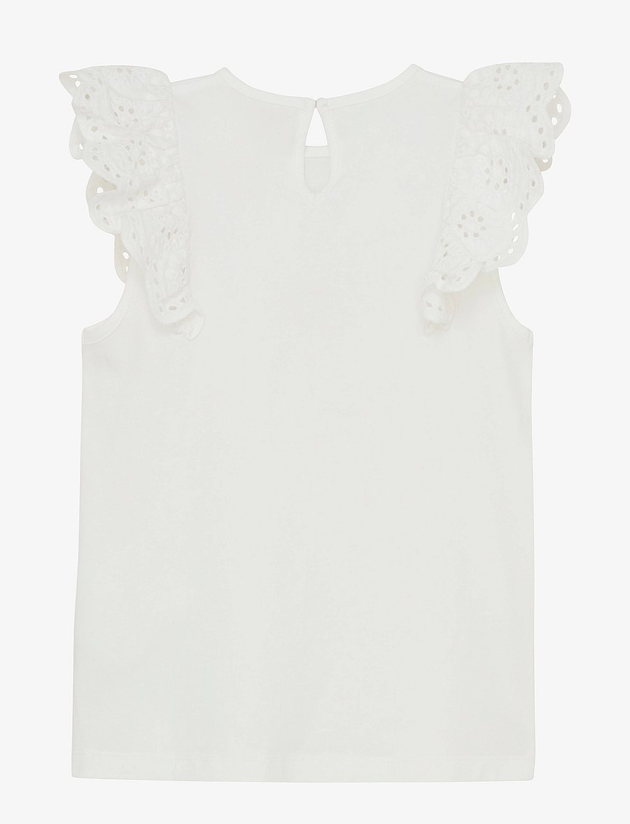 Creamie - Top NS Lace - linnen - cloud - 2