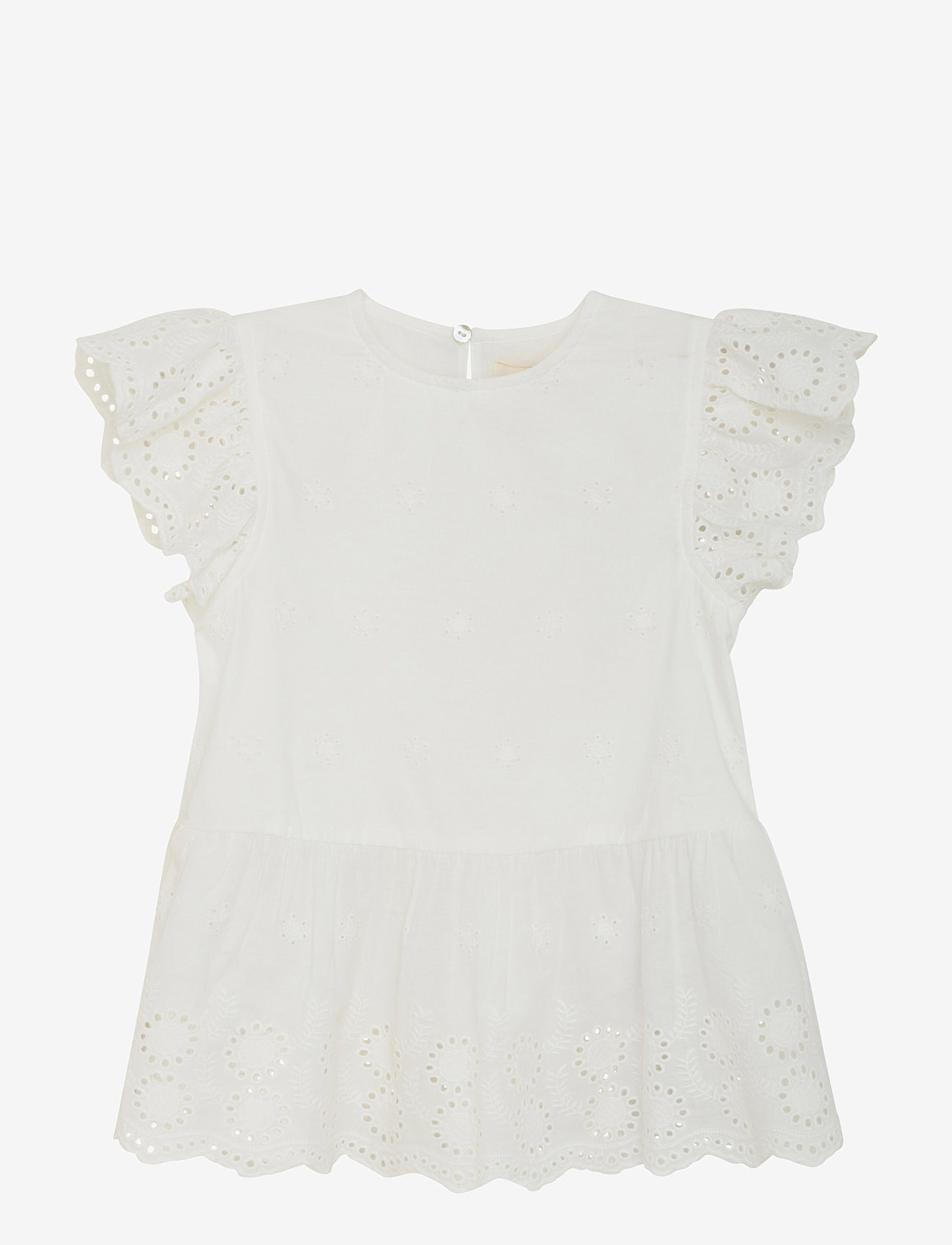 Creamie - Top Embroidery - kurzärmelige babykleider - cloud - 1