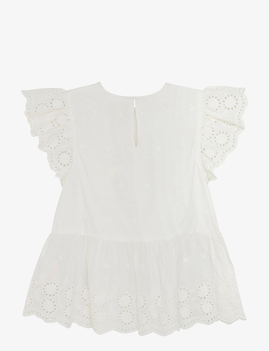 Creamie - Top Embroidery - baby-kjoler med korte ermer - cloud - 2