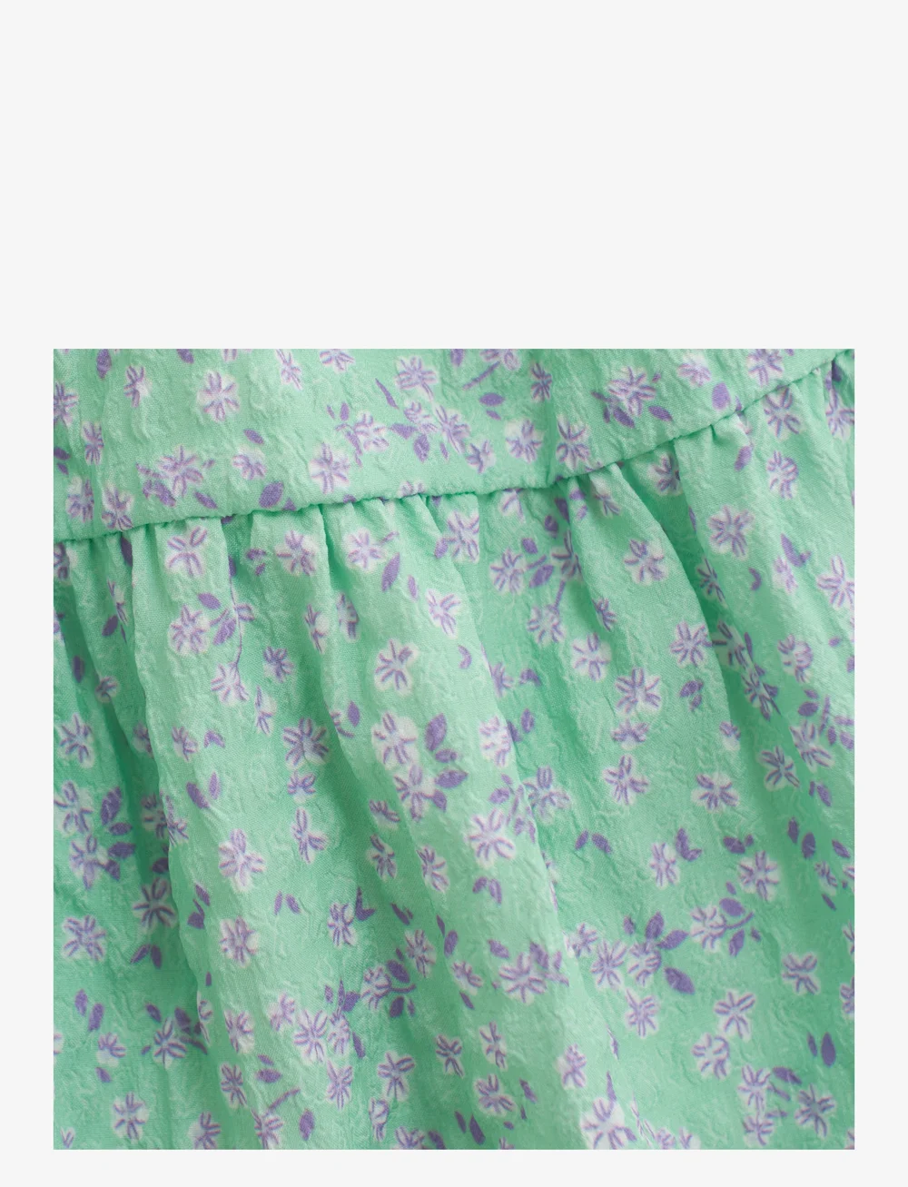 Creamie - Skirt Small Flower - kurze röcke - green ash - 3