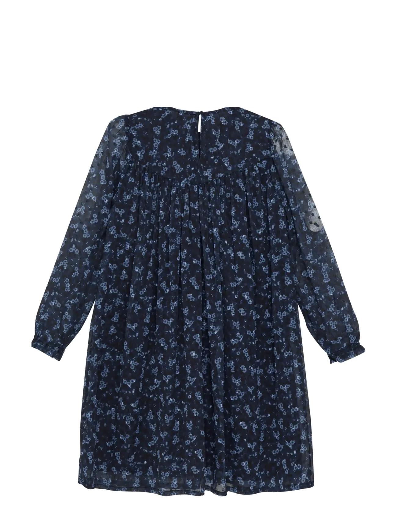 Creamie - Dress Flower Dobby - langärmelige freizeitkleider - bel air blue - 1