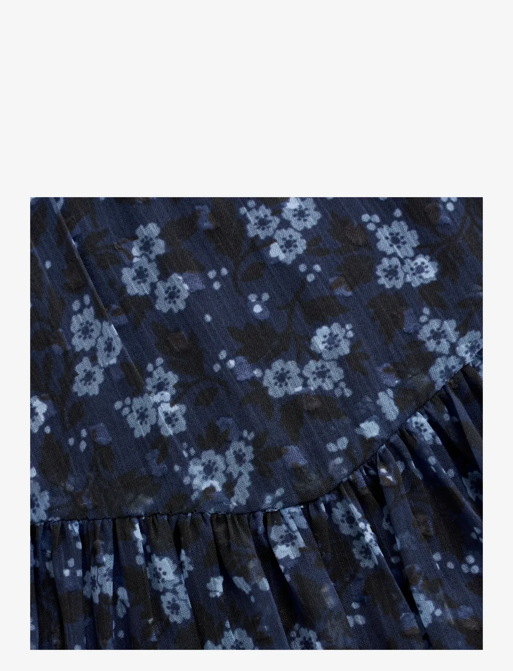 Creamie - Dress Flower Dobby - langærmede hverdagskjoler - bel air blue - 2