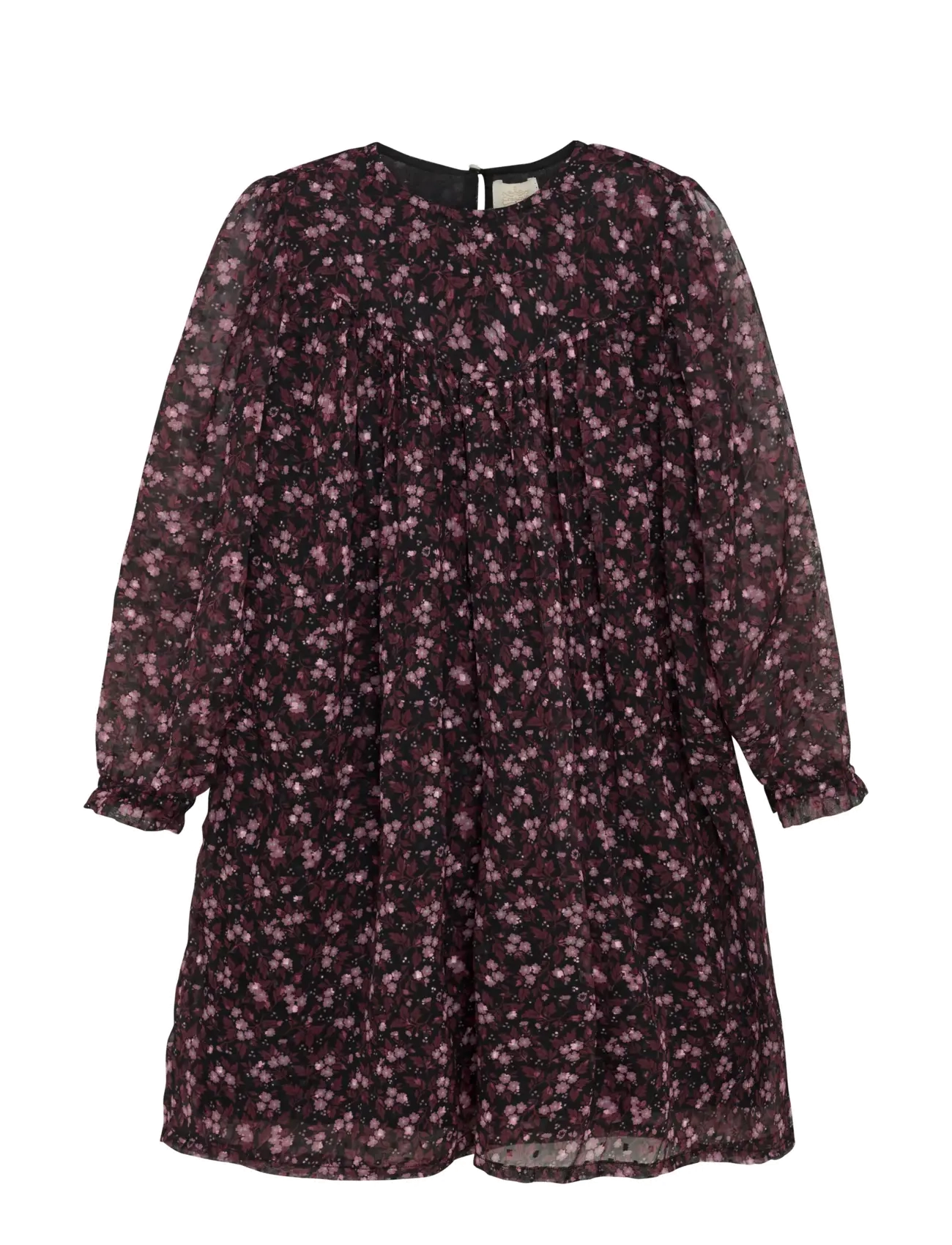CREAMIE Kleid Flower Dobby Schwarz - 122 - Kinder