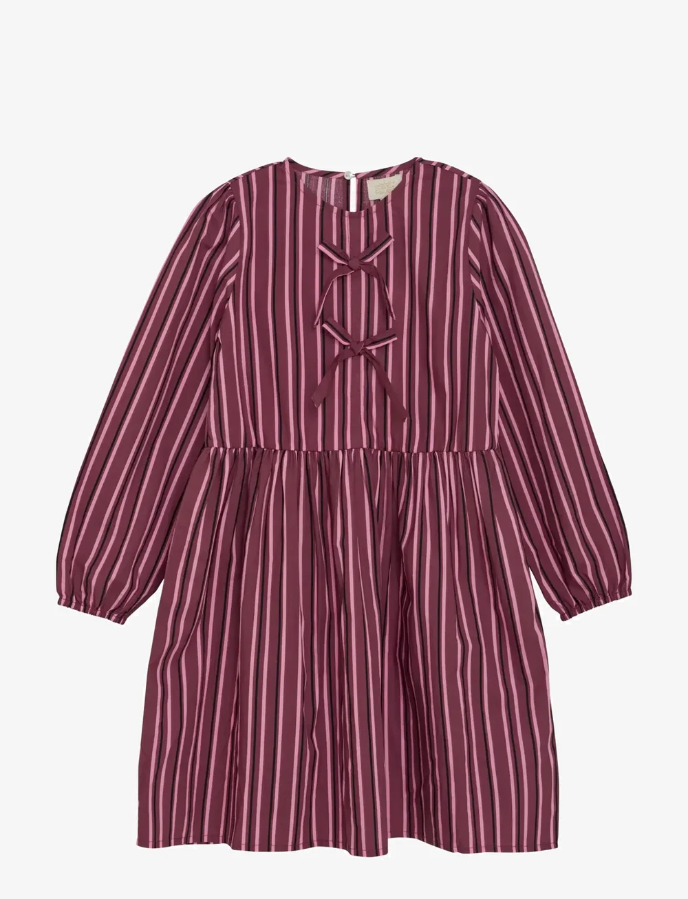 Creamie - Dress Woven Stripe - langærmede hverdagskjoler - crushed berry - 0