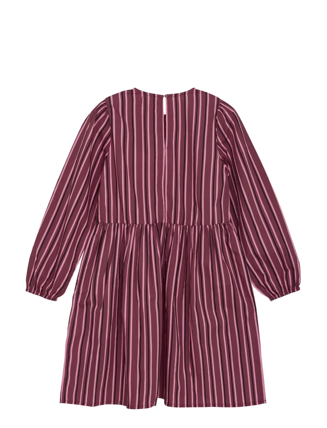 Creamie - Dress Woven Stripe - langärmelige freizeitkleider - crushed berry - 1