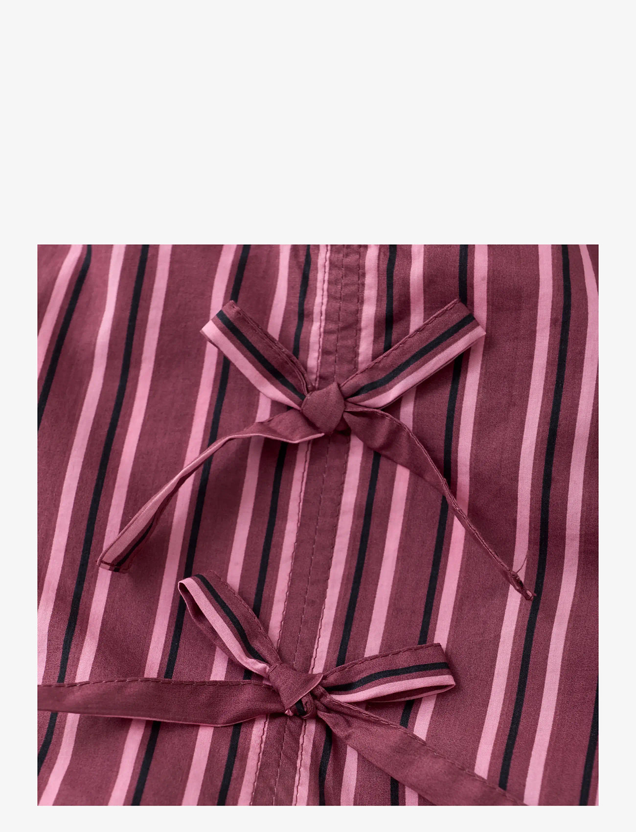 Creamie - Dress Woven Stripe - langærmede hverdagskjoler - crushed berry - 2