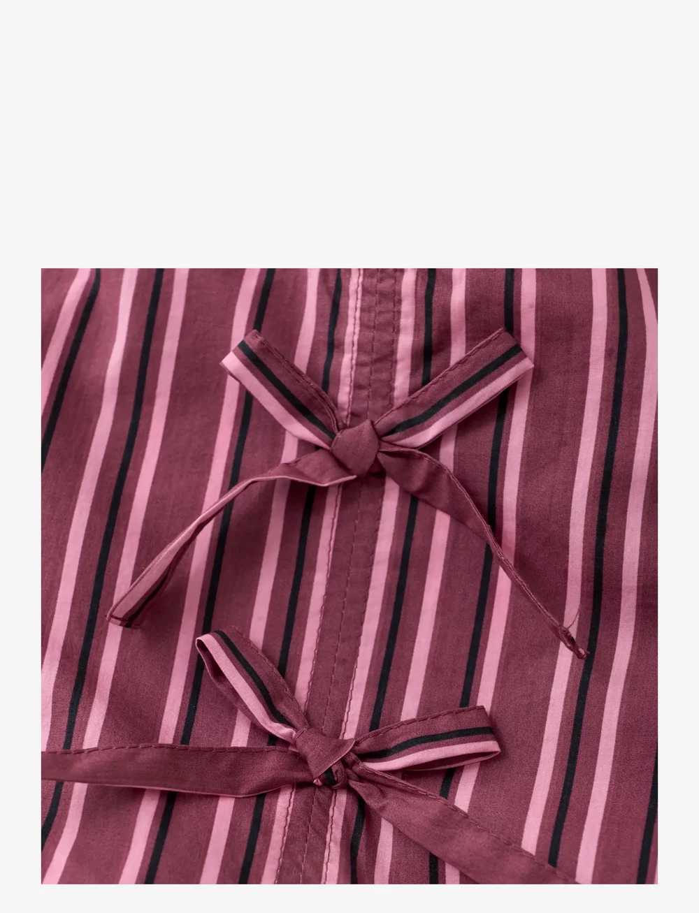 Creamie - Dress Woven Stripe - langærmede hverdagskjoler - crushed berry - 2