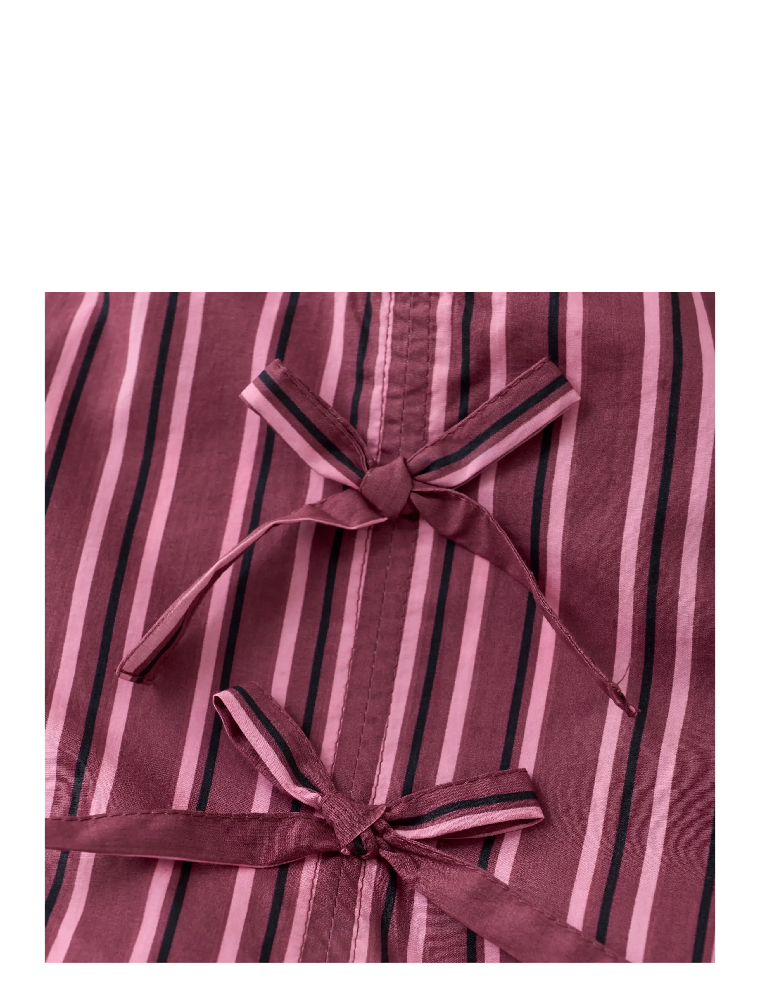 Creamie - Dress Woven Stripe - langärmelige freizeitkleider - crushed berry - 2