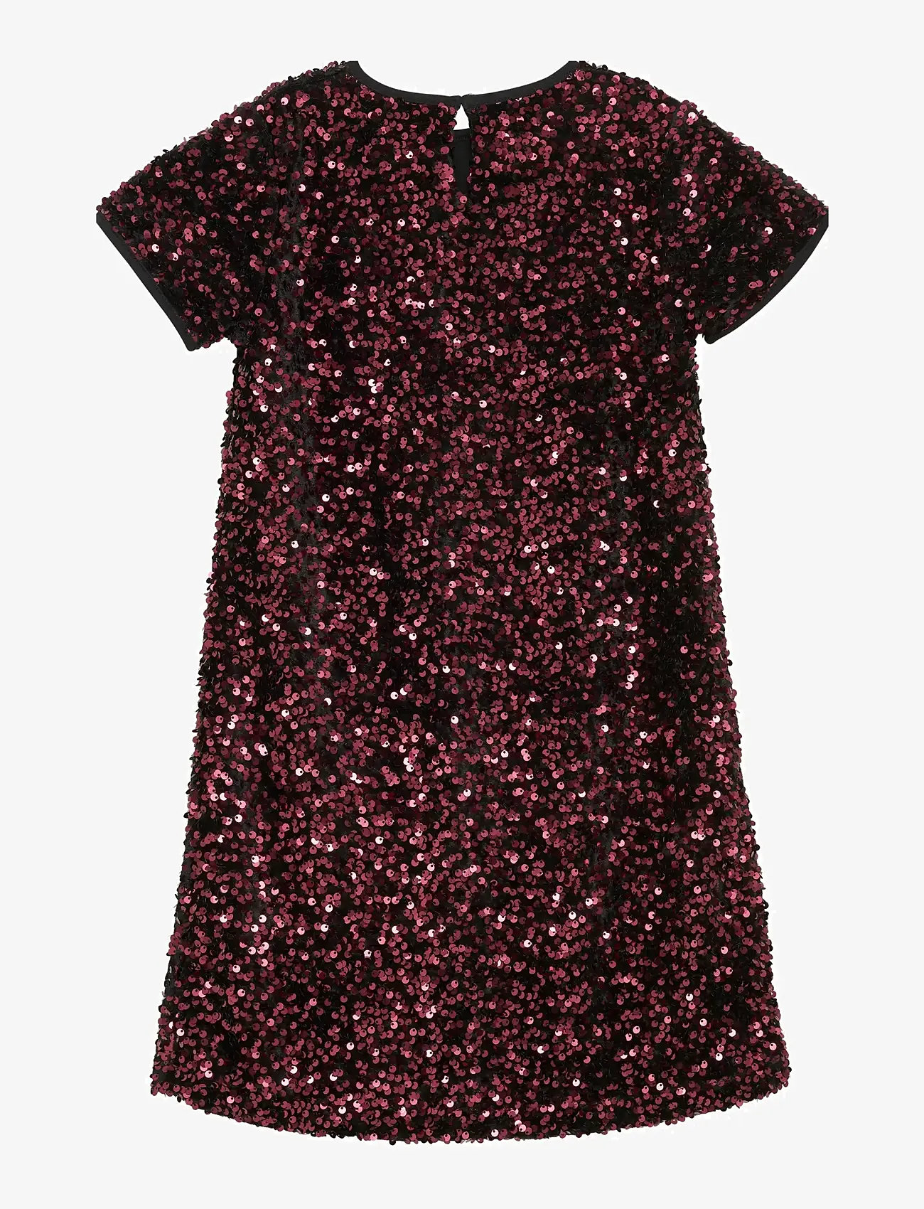 Creamie - Dress Velour Sequins - sukienki codzienne z krótkim rękawem - vineyard wine - 2